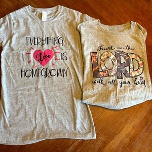 Bundle of 2 Graphic Tees—Mama and Christian